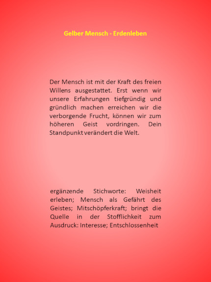 gelber Mensch Text